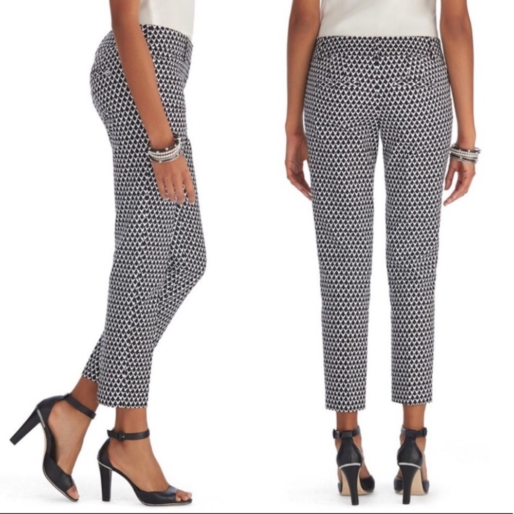 White House black market printed ankle pant